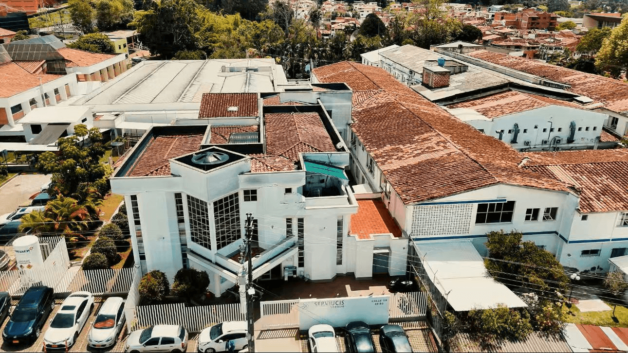Vista aérea del Hospital