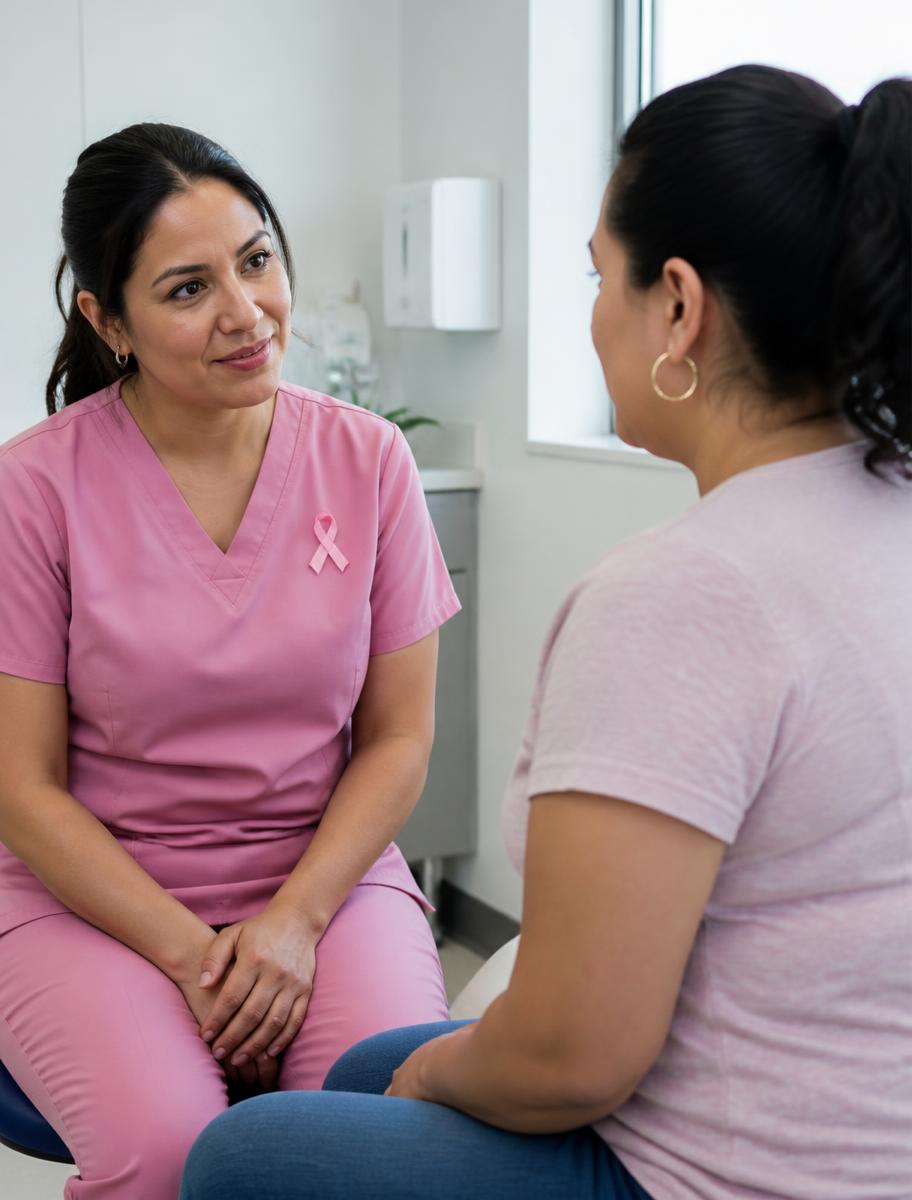 Healthcare professional in early cancer detection