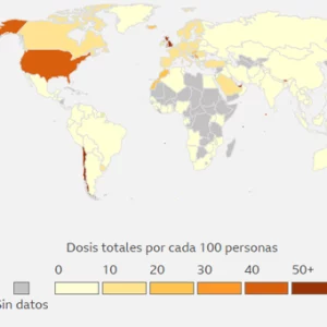 Entérese cómo va la vacunación contra el COVID-19 en el mundo